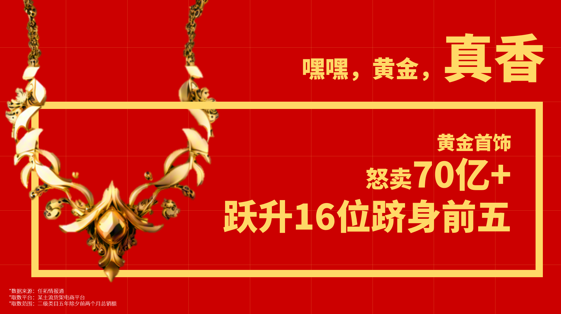 黄金首饰跻身前五